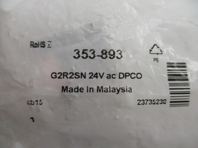 OMRON G2R2SN 353-893 24VAC NSMP