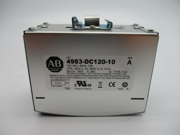 ALLEN BRADLEY 4983-DC120-10 SER. A 120VAC 10A (WH) NSMP