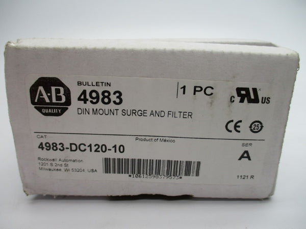 ALLEN BRADLEY 4983-DC120-10 SER. A 120VAC 10A (WH) NSMP