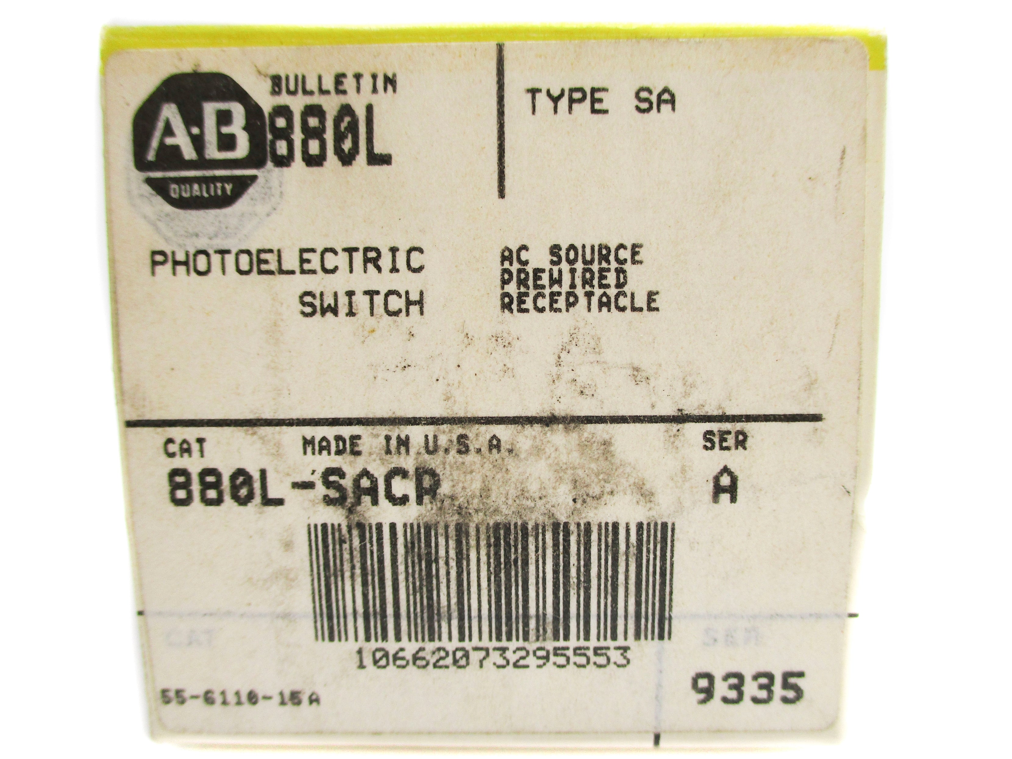 INDUSTRIAL SPARE PART 880L-SACP SER. A (BK/YL) NSMP