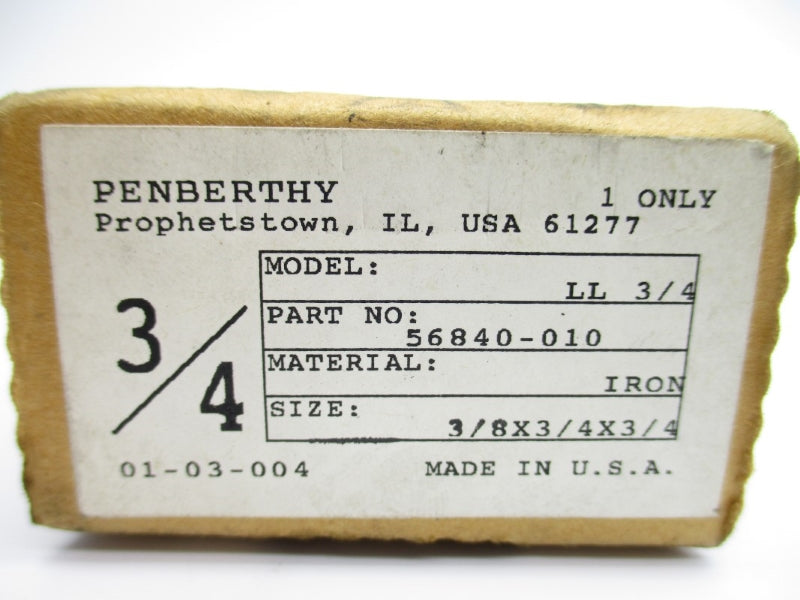 PENBERTHY LL3/4 56840-010 3/8" X 3/4" X 3/4" NSMP