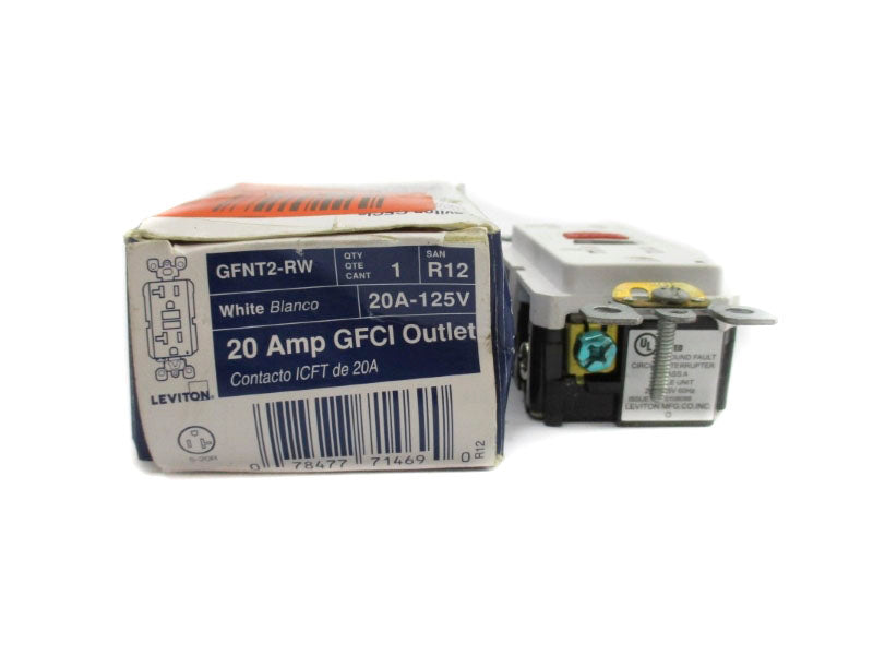 LEVITON GFNT2-RW 125V 20A (WHITE) NSMP
