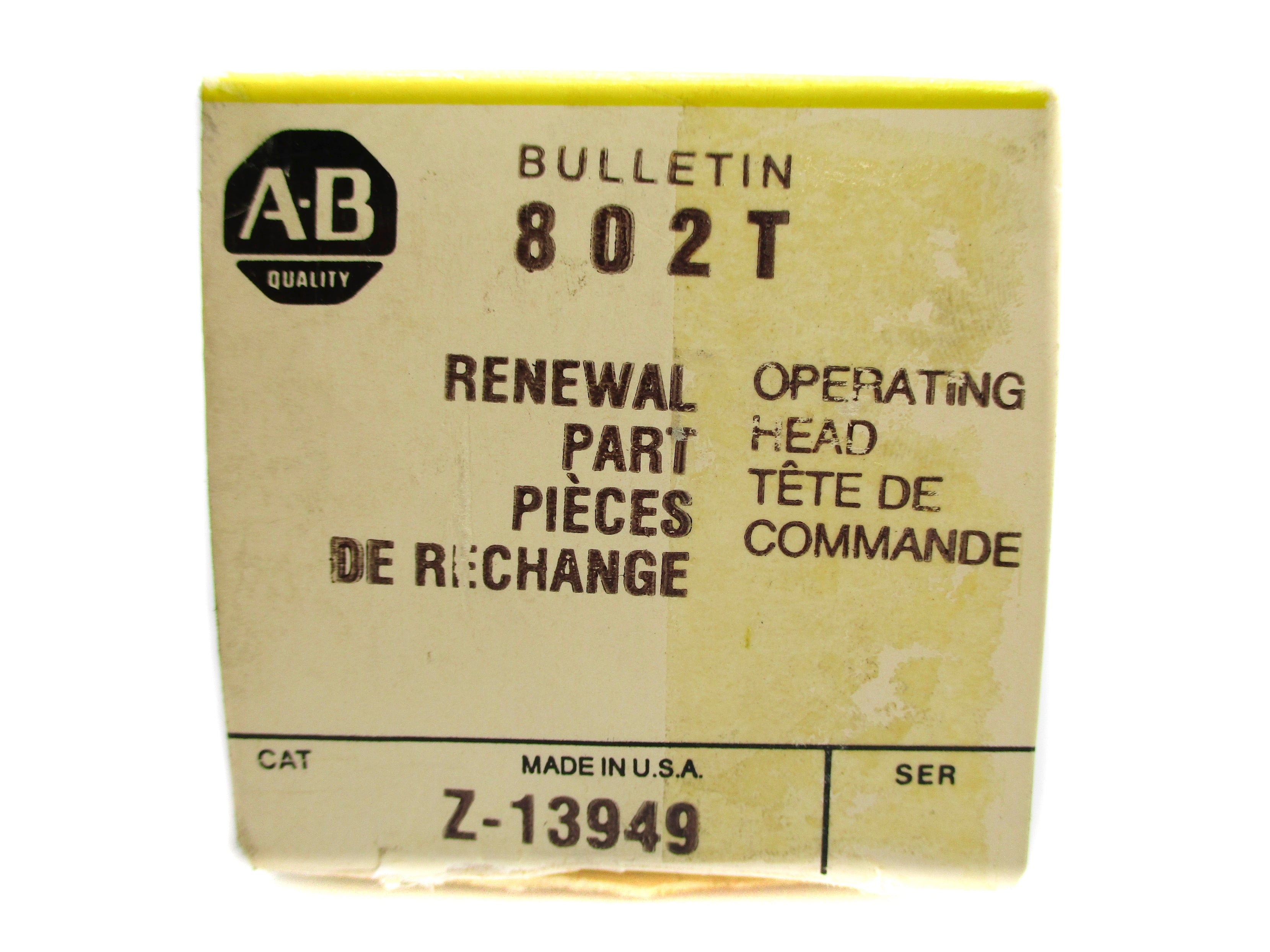 INDUSTRIAL SPARE PART Z-13949 (BK/YL) NSMP