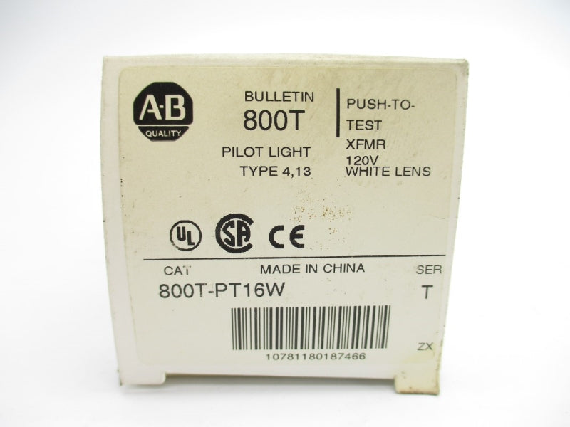 INDUSTRIAL SPARE PART 800T-PT16W SER. T 120V (WH) NSMP