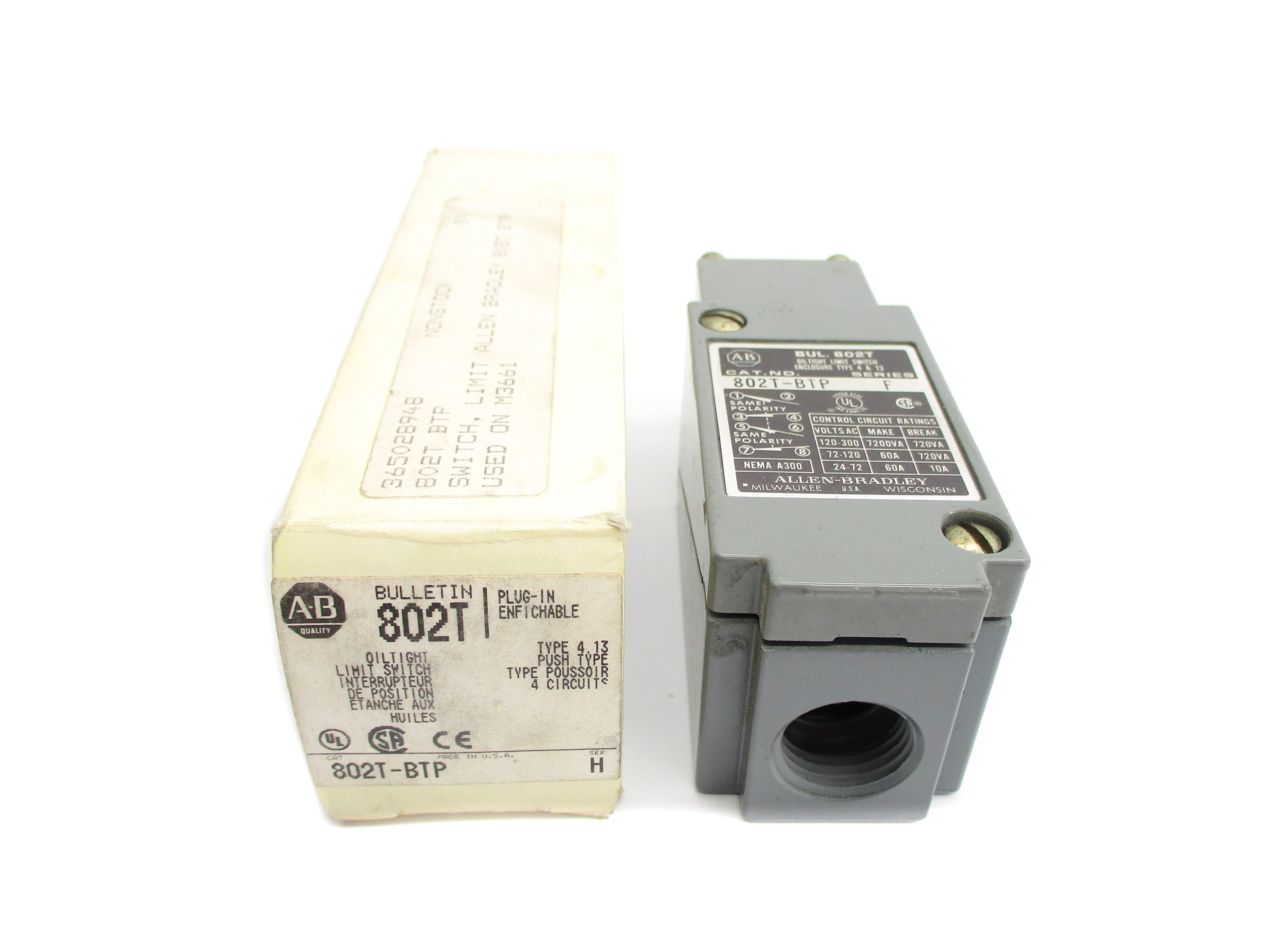 INDUSTRIAL SPARE PART 802T-BTP SER. H (WH) NSMP