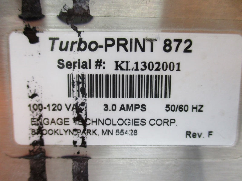 SQUID INK TURBO-PRINT 872 AR 894B 120VAC 3.0A UNMP
