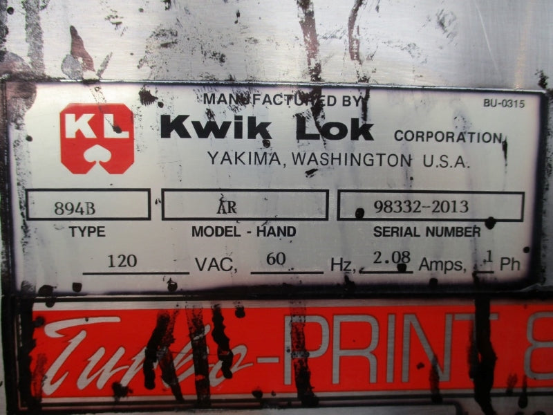 SQUID INK TURBO-PRINT 872 AR 894B 120VAC 3.0A UNMP