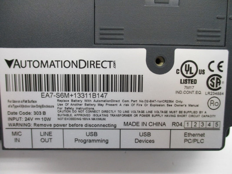 AUTOMATION DIRECT EA7-S6M+13311B147 24V NSNP