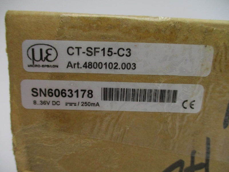 MICRO EPSILON CT-SF15-C3 4800102.003 8-36VDC NSMP