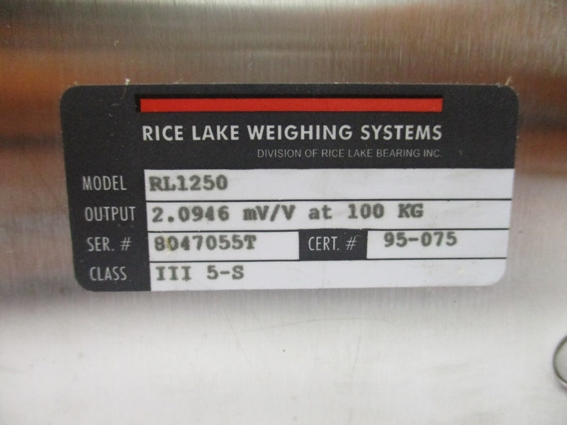 RICE LAKE WEIGHING SYSTEMS RL1250-N5 32855 100KG NSMP