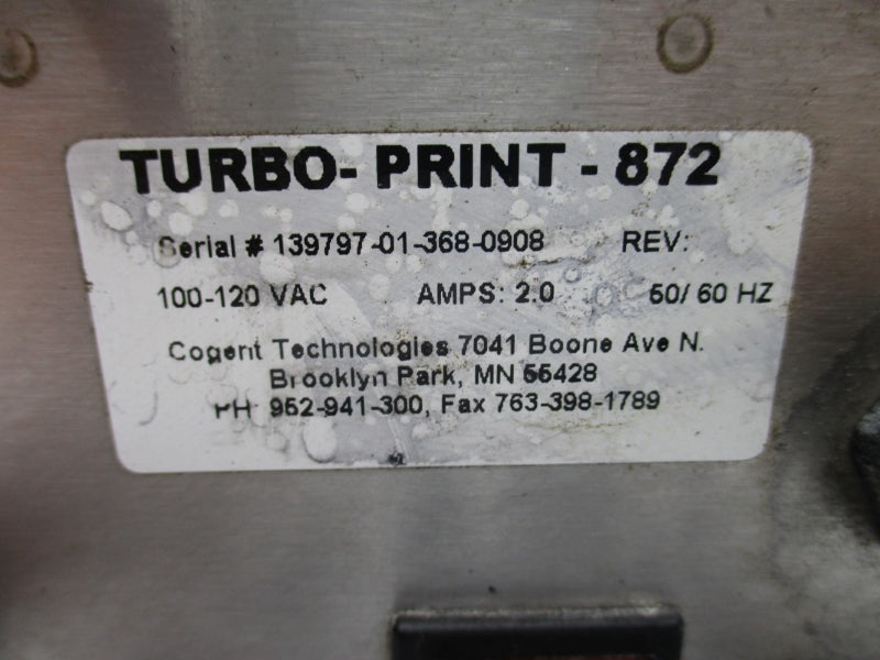 SQUID INK TURBO-PRINT 872 AL 894AF 120VAC 2.08/2.0A UNMP