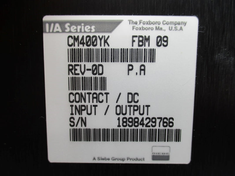 FOXBORO CM400YK FBM09 REV. 0D NSMP