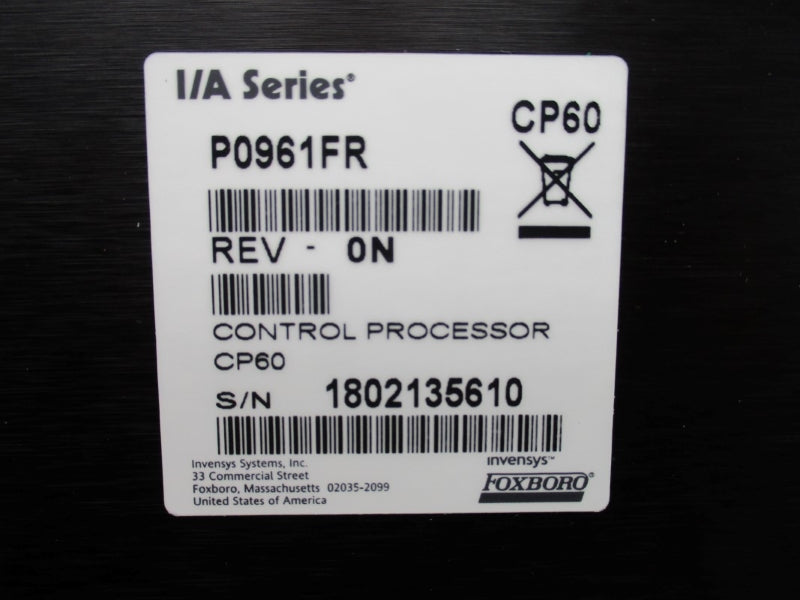 FOXBORO P0961FR CP60 REV. 0N NSMP