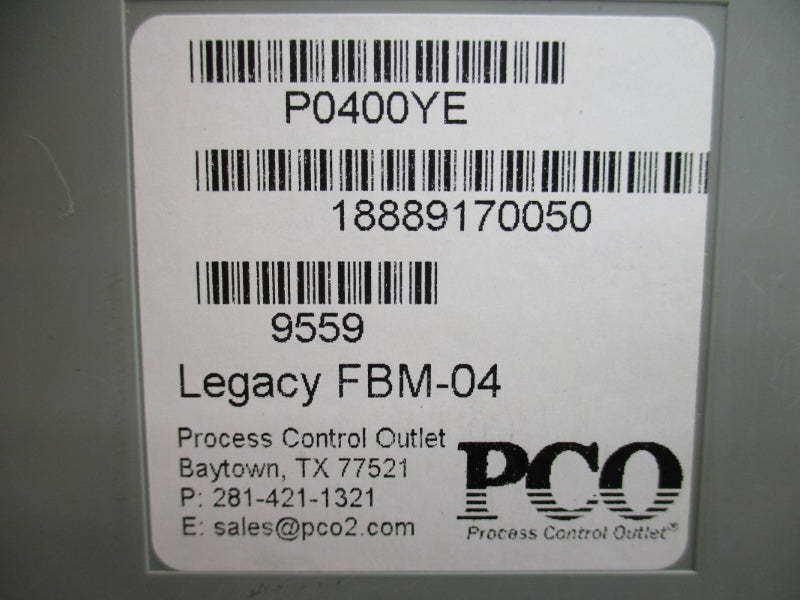 PROCESS CONTROL OUTLET P0400YE FBM-04 NSMP