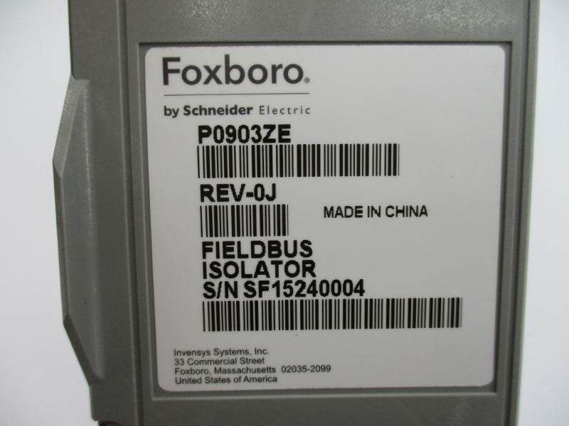 FOXBORO P0903ZE REV. 0J NSNP