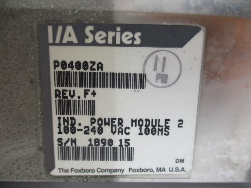 FOXBORO P0400ZA REV. F+ 100-240VAC NSNP