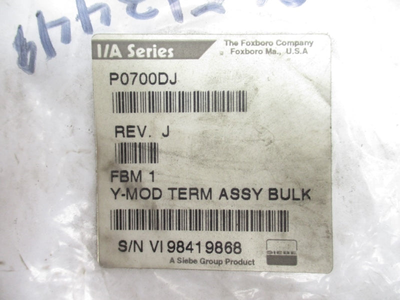 FOXBORO P0700DJ FBM1/43 REV. J NSMP