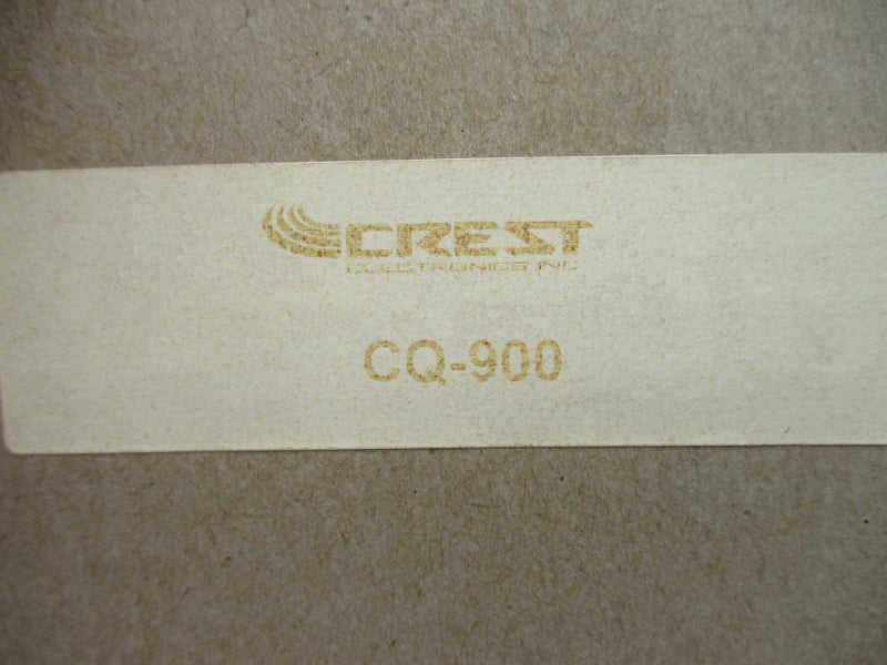 CREST ELECTRONICS CQ-900 NSMP