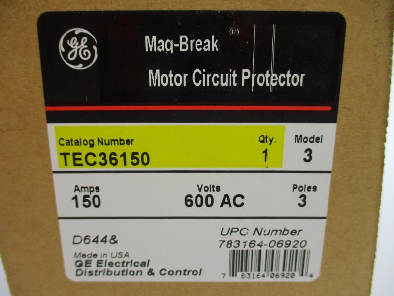 GENERAL ELECTRIC TEC36150 600VAC 150A (GREEN) NSMP