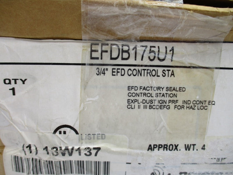 APPLETON EFDB175U1 600VAC 3/4" NSMP