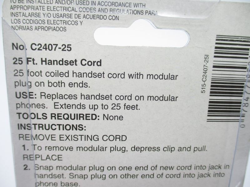 LEVITON C2407-25 25' NSMP