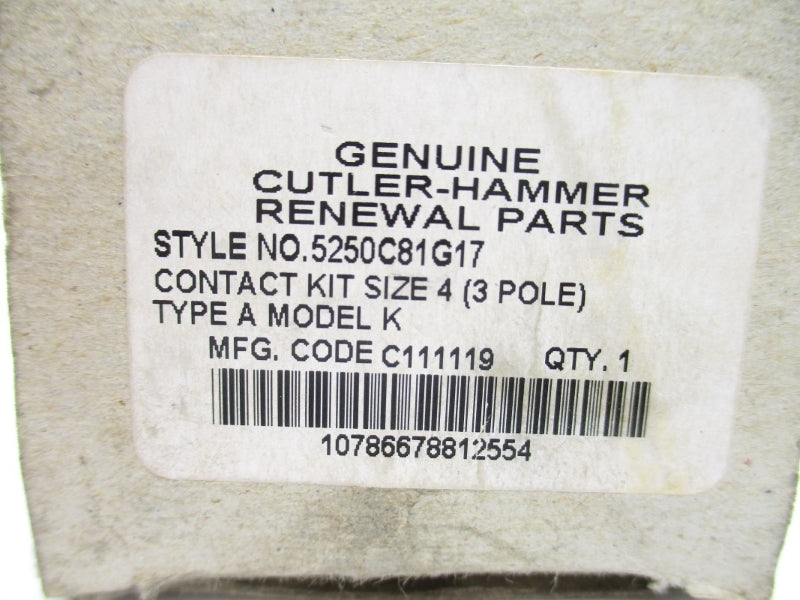 CUTLER HAMMER 5250C81G17 NSMP
