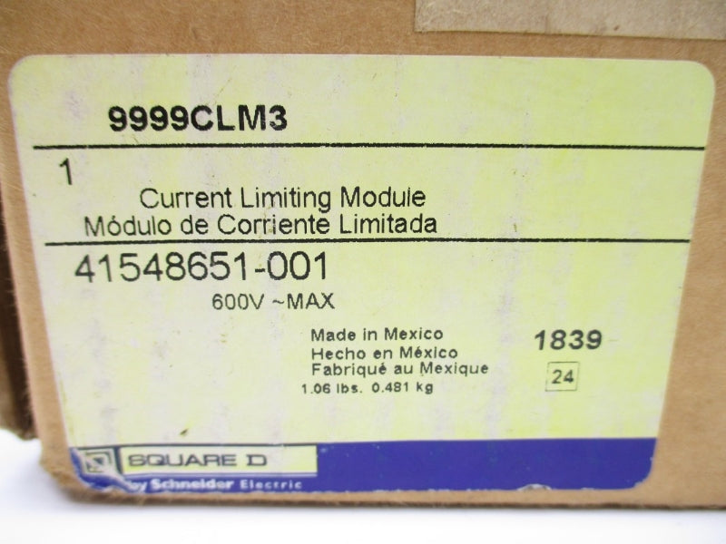 SQUARE D 9999CLM3 600V 100A NSMP