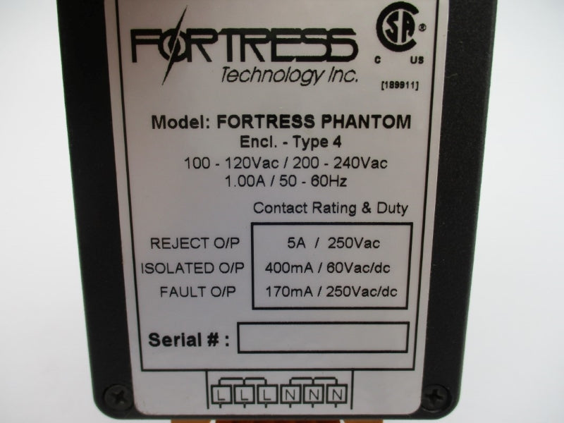 FORTRESS PHANTOM TYPE 4 240VAC 1.00A NSNP