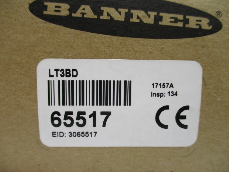 BANNER ENGINEERING LT3BD 65517 12-24VDC NSMP