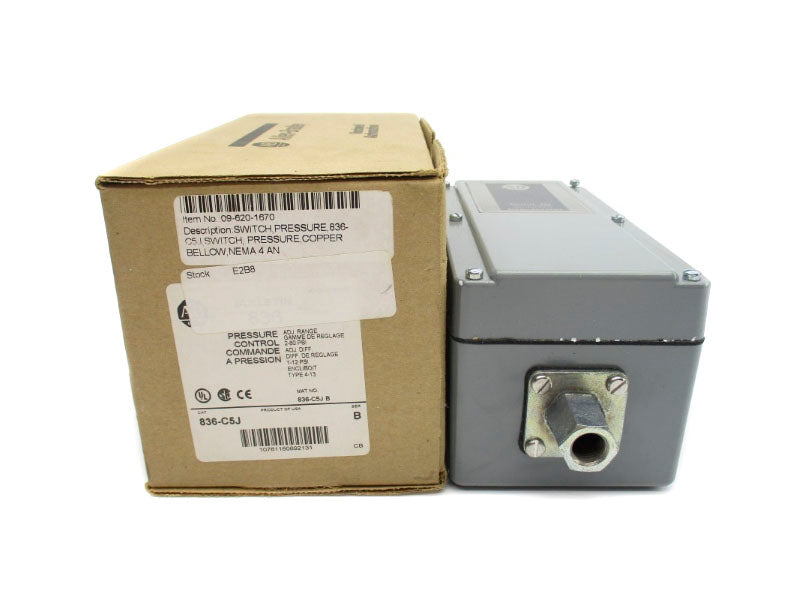 ALLEN BRADLEY 836-C5J SER. B 2-80PSI (BR/WH) NSMP