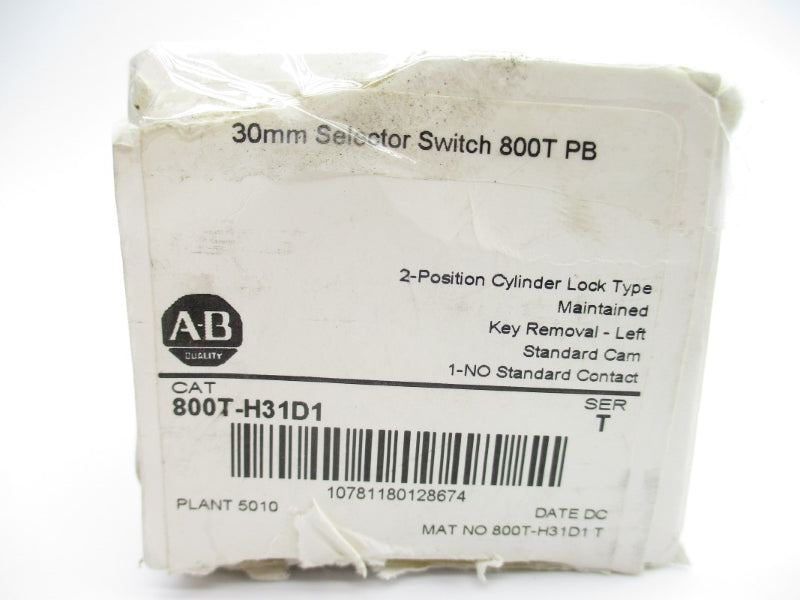ALLEN BRADLEY 800T-H31D1 SER. T (WH) NSMP