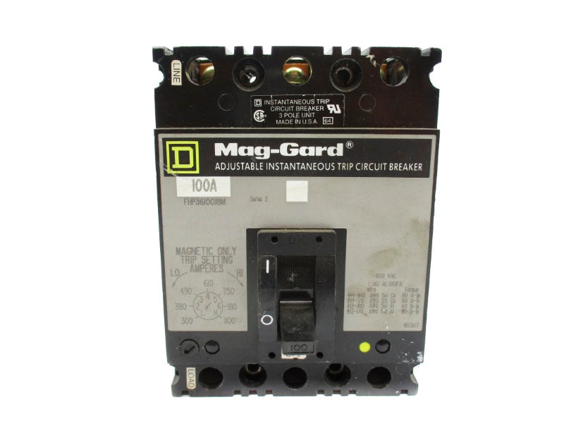 SQUARE D FHP3610018M  SER. 2 600VAC 100A NUPI