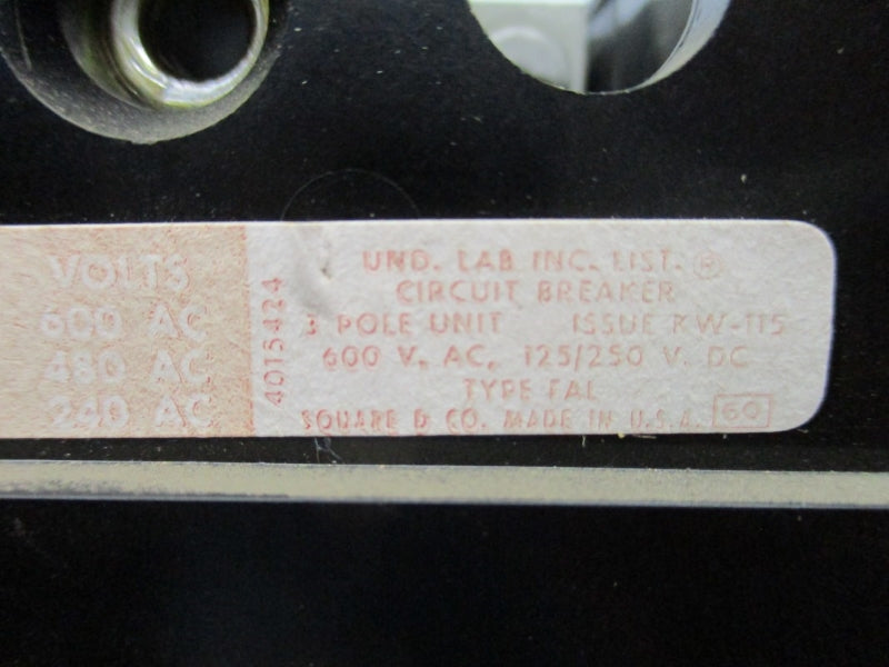 SQUARE D FAL36030 600VAC 30A NSNP