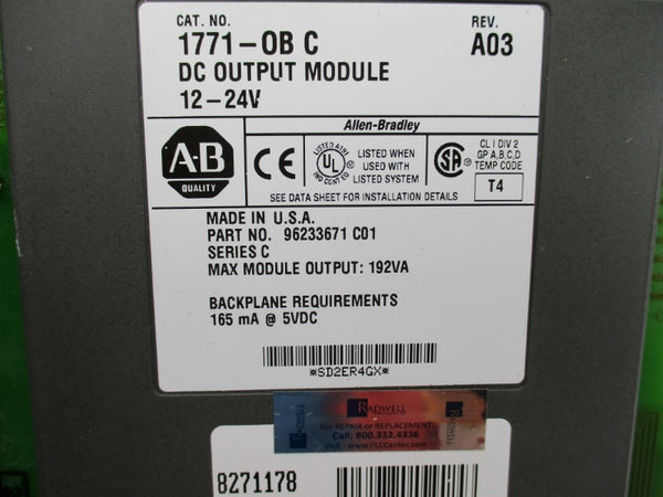 ALLEN BRADLEY 1771-OB SER. C 12-24VDC REMAN