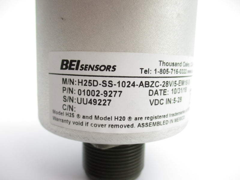BEI SENSORS H25D-SS-1024-ABZC-28V/5-EM18-S 01002-9277 5-28VDC NSNP