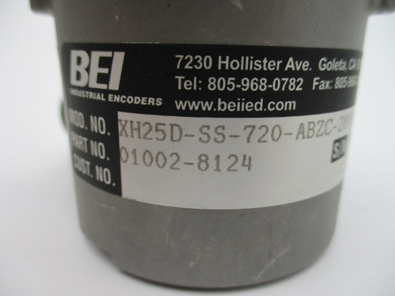 BEI XH25D-SS-720-ABZC-28V/V-SM18 01002-8124 5-28VDC NSNP