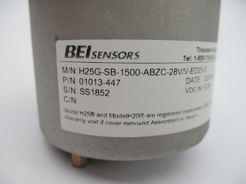 BEI SENSORS H25G-SB-1500-ABZC-28V/V-ED25-S 01013-447 5-28VDC NSNP