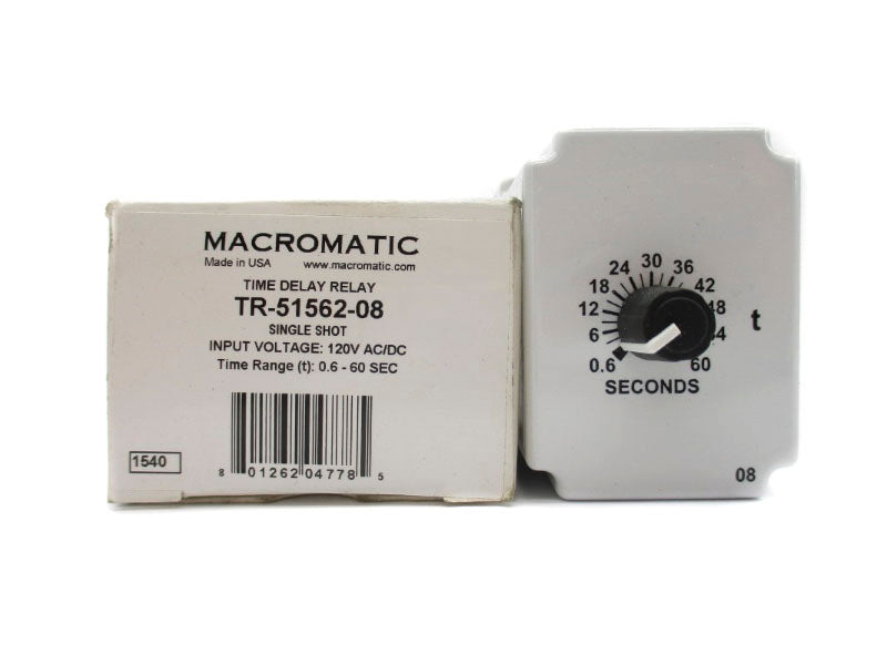 MACROMATIC TR-51562-08 120VAC/DC 10A 0.6-60S NSMP