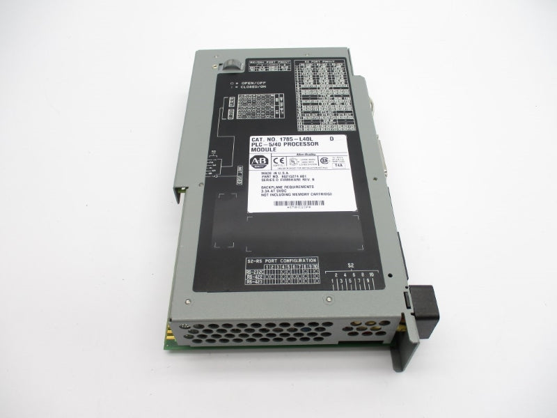 ALLEN BRADLEY 1785-L40L SER. D F/W B 5VDC 3.3A (NO KEY) NSNP