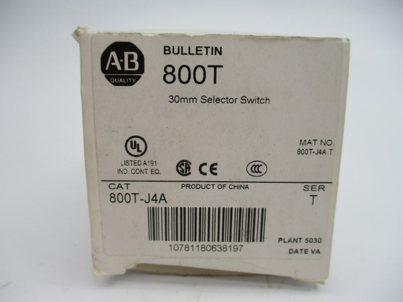 ALLEN BRADLEY 800T-J4A SER. T (WH) NSMP