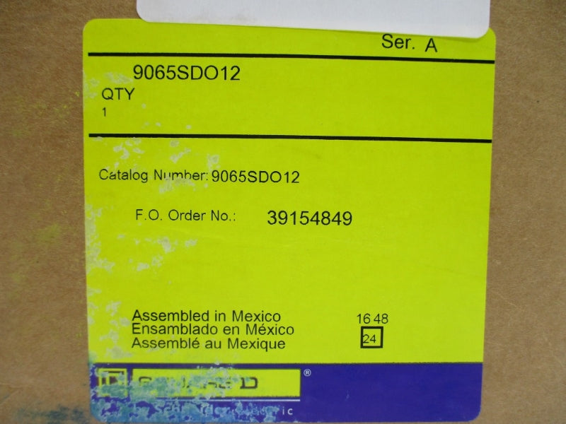 SQUARE D 9065SDO12 SER. A NSFS