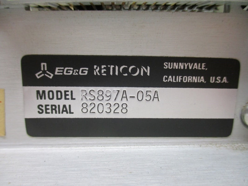 EG&G RETICON RS897 RS897A-05A NSNP