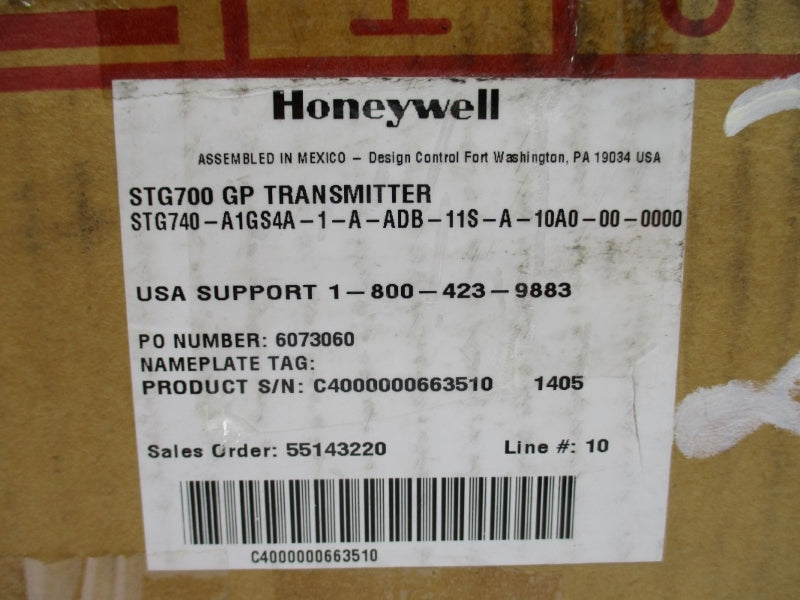 HONEYWELL STG740-A1GS4A-1-A-ADB-11S-A-10A0-00-0000 11-42VDC 500PSI -40-125'C NSMP