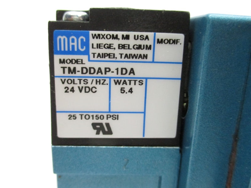 MAC 82A-AA-000-TM-DDAP-1DA 24VDC 150PSI NSNP