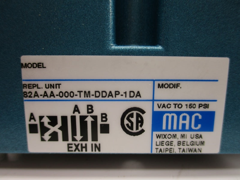 MAC 82A-AA-000-TM-DDAP-1DA 24VDC 150PSI NSNP