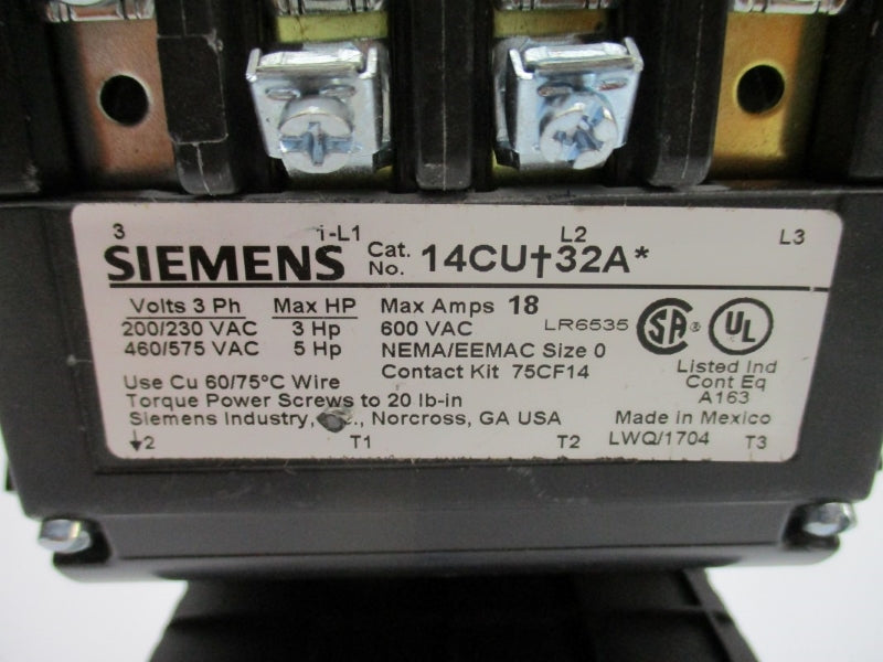 SIEMENS 14CUC32AA 240V 18A NUPI