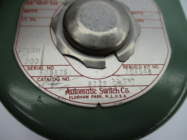 ASCO 822299 110/120V 200PSI UNMP