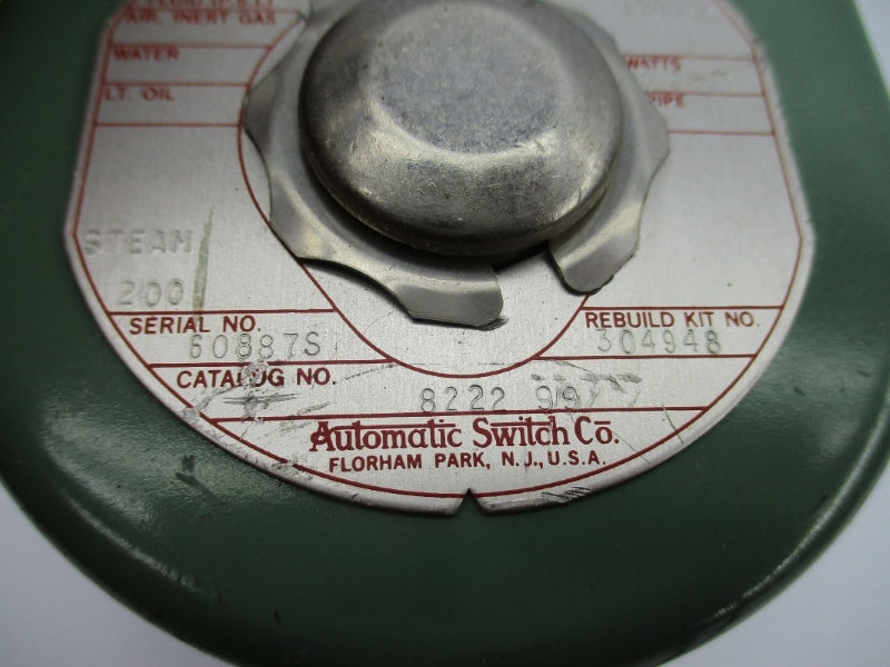 ASCO 822299 110/120V 200PSI UNMP
