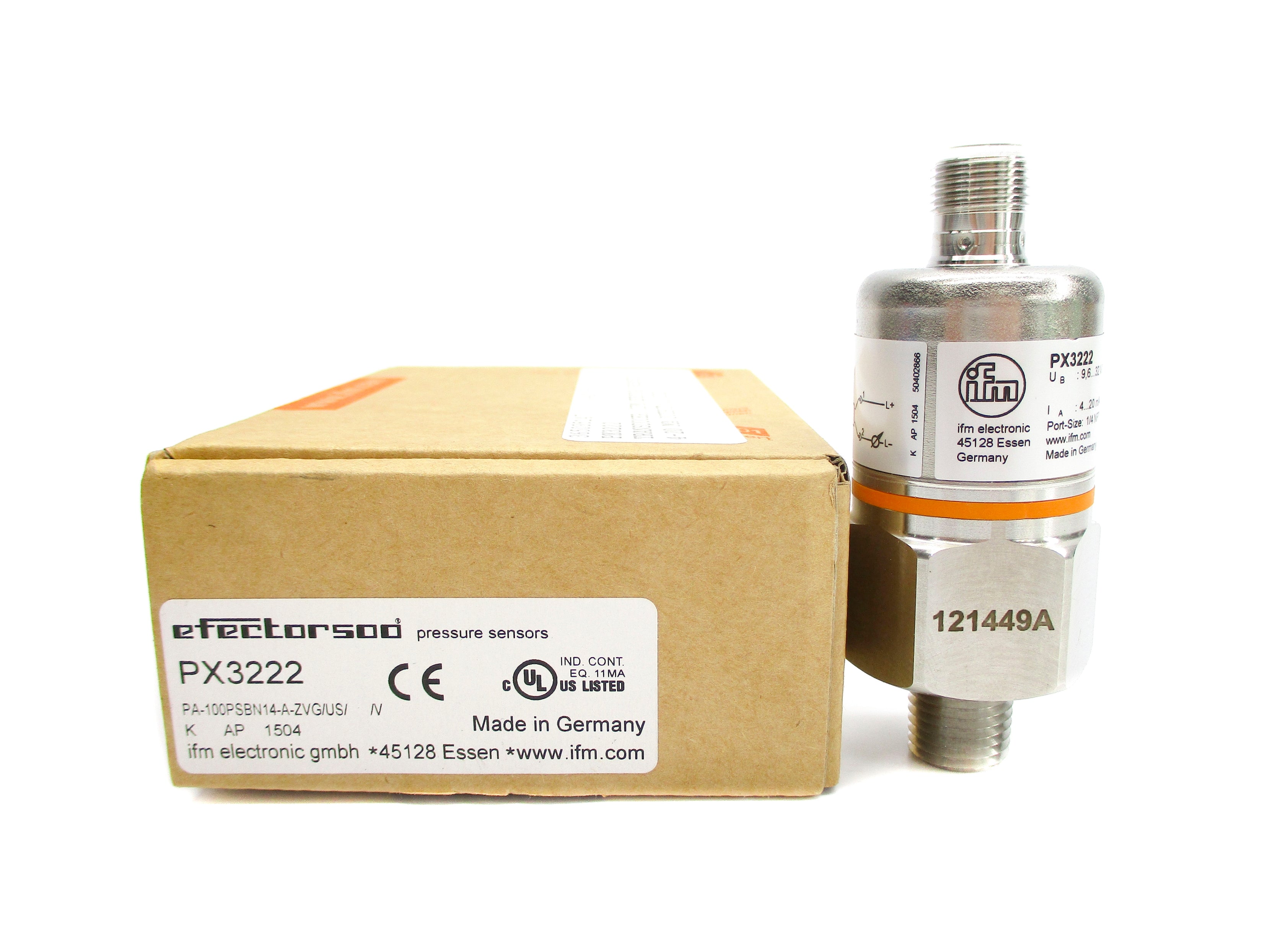 IFM EFECTOR PX3222 PA-100PSBN14-A-ZVG/US/ NSMP
