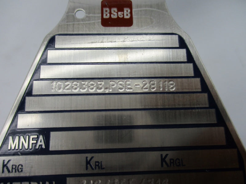 BS&B SAFETY SYSTEMS DV(L) 1028383,PSE-28118 30.0PSI 390'F 3" NSMP